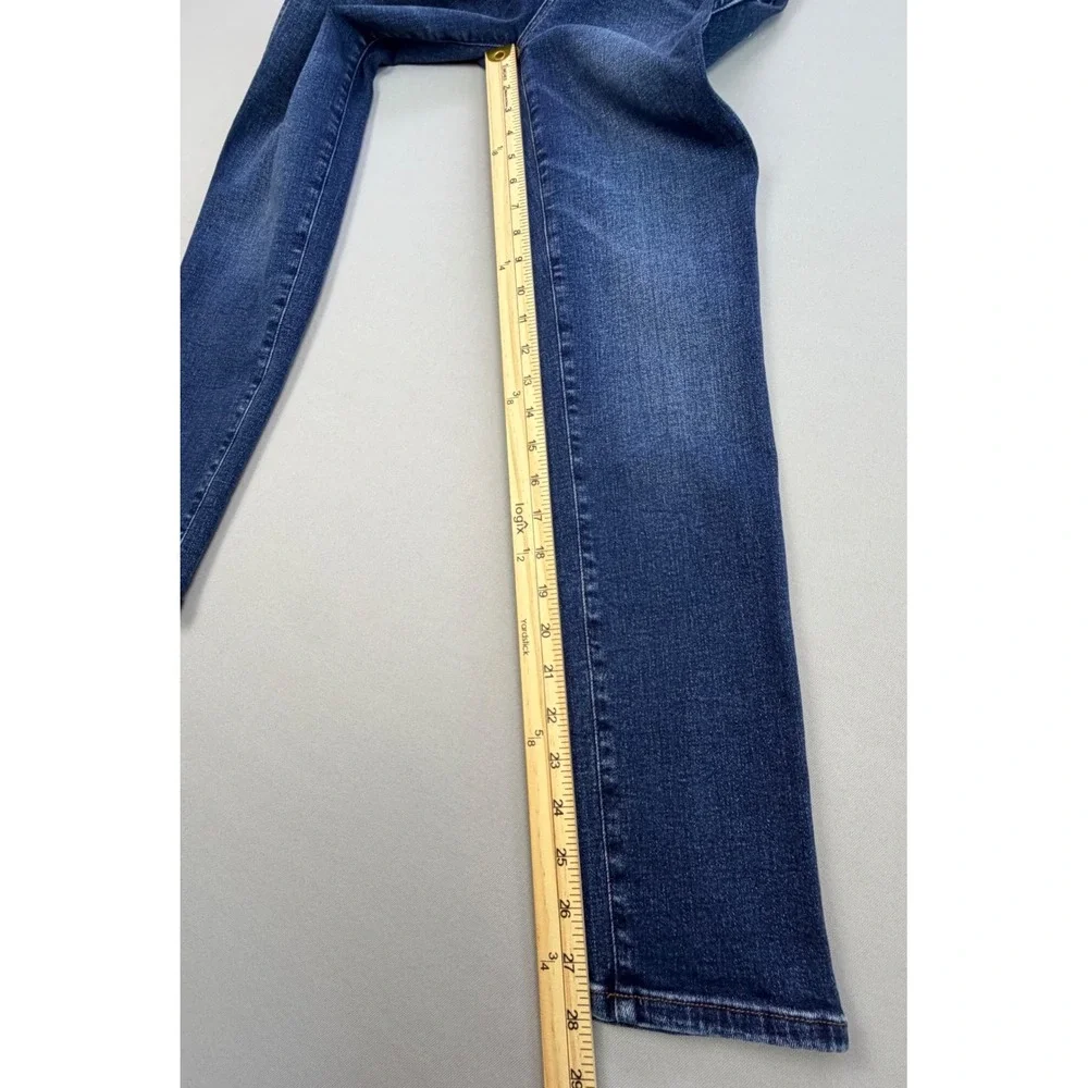 Madewell Stovepipe Jeans High Rise Straight Leg Blue Denim Size 25